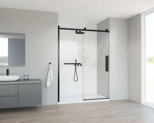 Душевая дверь Vincea Como Soft VDS-1CS150CLB 150х195 стекло прозрачное профиль черный - фото 2