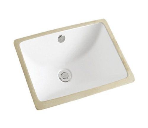 Раковина из сантехнического фаянса CeramaLux 540N 50х30 встраиваемая цвет белый без отверстий под смеситель - фото 2