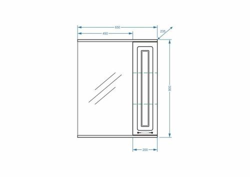 Зеркало-шкаф Stella Polar Кармела ольха SP-00000184 70х80 подвесной цвет белый - фото 2