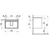 Тумба под раковину Laufen Base 4.0233.2.110.260.1 70х50 подвесная цвет белый