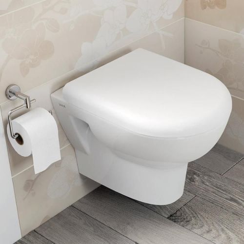 Чаша унитаза подвесная Vitra Zentrum 5795B003-0075 цвет белый без сиденья каскадный смыв - фото 2