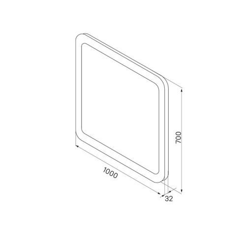 Зеркало с подсветкой Iddis Edifice ЗЛП109 100х70 подвесное - фото 5