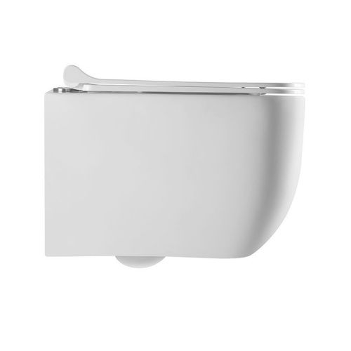 Унитаз подвесной CHARUS TORRE BIANCA EWC700-126W белый с сиденьем микролифт безободковый каскадный смыв - фото 2