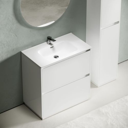 Тумба под раковину Sancos Libra Floor LB80FW 80х50 напольная цвет белый - фото 4