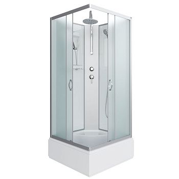 Душевая кабина Niagara Classic 11081424BKT 90х90 квадратная без крыши ориентация универсальная