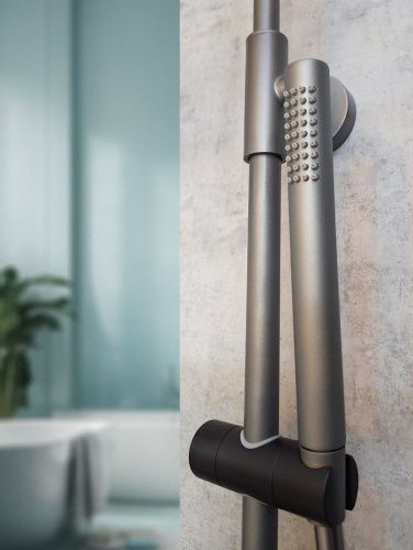 Душевая стойка AltroBagno Intento AltroBagnoIntento030421GrNe настенная цвет черный/серый - фото 4