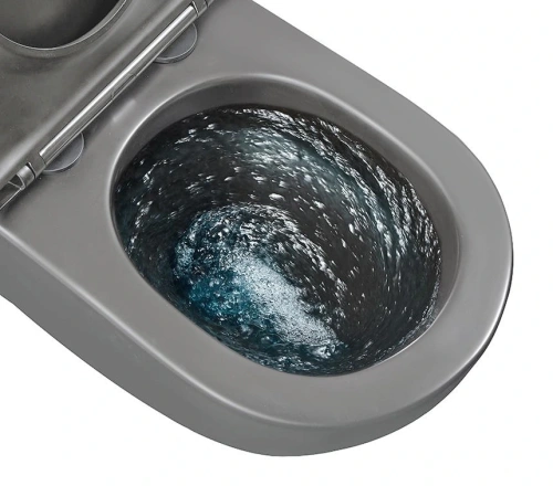 Унитаз подвесной Gid Tornado 62260Y серый с сиденьем микролифт безободковый смыв торнадо - фото 2