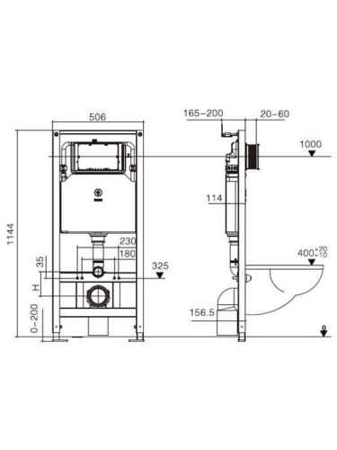 Инсталляция для унитаза WeltWasser WW AMBERG 506 (10000005662) - фото 2