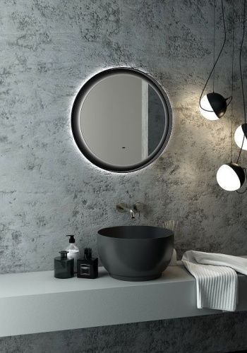 Зеркало с подсветкой Art&Max NAPOLI AM-Nap-600-DS-F 60х60 подвесное