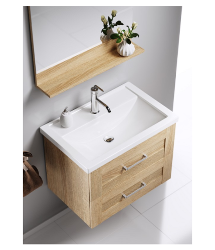 Тумба под раковину Aqwella Y FOS01072DS 70х50 подвесная цвет коричневый - фото 3