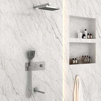 Душевая система Vincea VSFW-432T1CH встраиваемая в стену цвет хром с термостатом