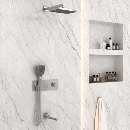 Душевая система Vincea VSFW-432T1CH встраиваемая в стену цвет хром с термостатом