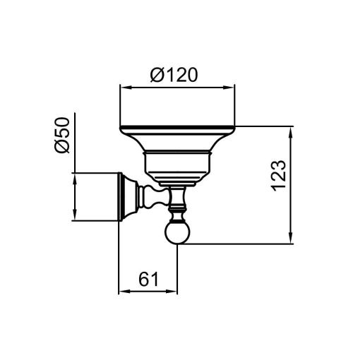 Мыльница Webert Karenina KA500101010 - фото 3