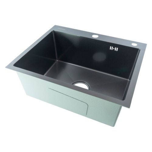 Кухонная мойка Fmark FSC5545Q 55х45 цвет серый поверхность матовая - фото 2