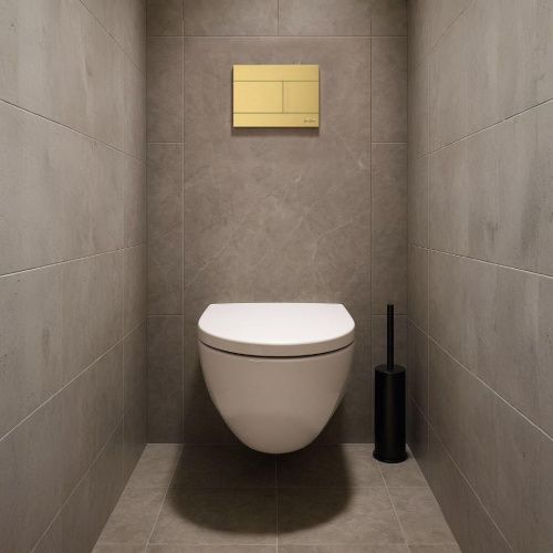 Клавиша смыва механическая Iberica Blanca INOX-R IB.B015.03 цвет желтый - фото 3