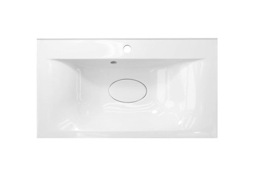 Раковина из искусственного камня Эстет Бали ФР-00014912 80х50 накладная цвет белый 1 отверстие под смеситель - фото 3