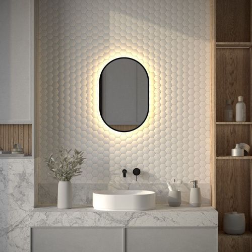 Зеркало с подсветкой Defesto AURA DF 2931 40х60 подвесное - фото 3