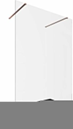 Душевая перегородка Allen Brau Infinity 3.21053.60 140х200 стекло прозрачное профиль медь