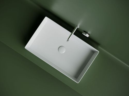 Раковина из сантехнического фарфора Ceramica Nova ELEMENT CN6070 60х40 накладная цвет белый без отверстий под смеситель - фото 5