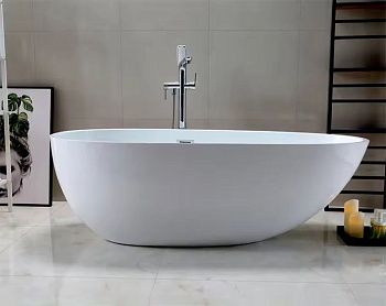 Ванна акриловая Cerutti SPA CT9671 170х80 отдельностоящая асимметричная с ножками