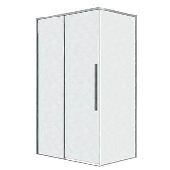Душевой уголок Grossman Galaxy 120.K33.01.1470.10.02 140х70 стекло текстурное профиль хром без поддона