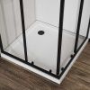 Душевой уголок Vincea City VSS-5CT9010CLB 100х90 стекло прозрачное профиль черный без поддона
