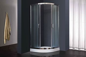 Душевой уголок Royal Bath HK RB100HK-C-CH 100х100 стекло рифленое профиль хром с поддоном