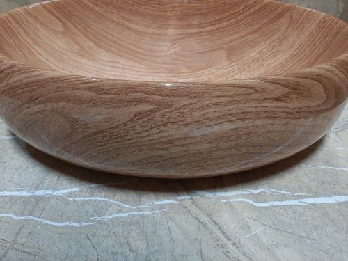 Раковина из сантехнического фаянса CeramaLux 578-1 50х40 накладная цвет коричневый без отверстий под смеситель - фото 3