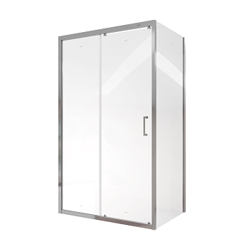 Душевой уголок Cerutti SPA GLORIA120 120х80 стекло прозрачное профиль хром без поддона