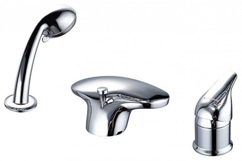 Смеситель Aquanet Practic AF111-63B на борт ванны хром - фото 2