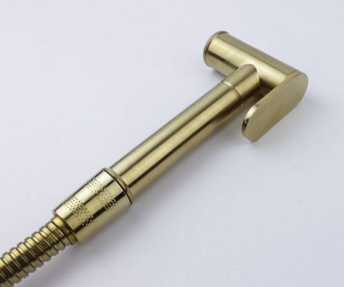 Гигиенический душ со смесителем Bronze de Luxe Element EL28GB черный/золото - фото 5