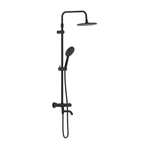 Душевая стойка Damixa Jupiter 977810300 настенная цвет черный с термостатом