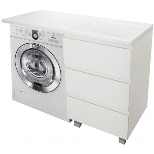 Тумба с раковиной Эстет Dallas Luxe ФР-00009669 40х50 напольная цвет белый - фото 2