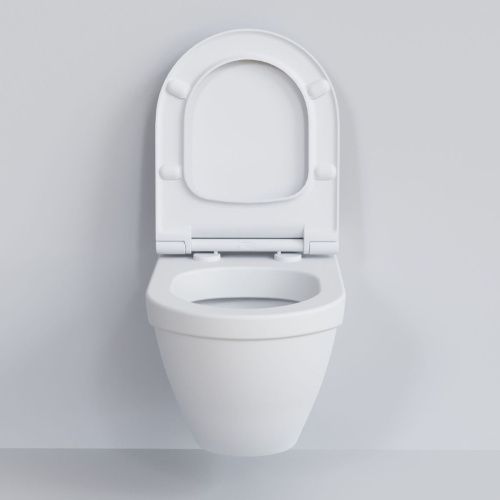 Унитаз подвесной Ambassador Nord 133T20101-132T20101S белый с сиденьем микролифт - фото 3