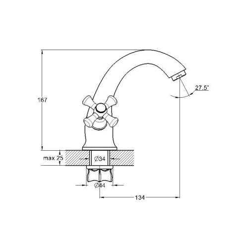 Смеситель для раковины G.Lauf QML QML1-A827 на столешницу хром - фото 3