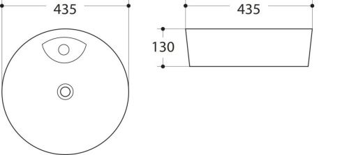 Раковина керамическая Art&Max AM-78111 40х40 накладная цвет белый - фото 2