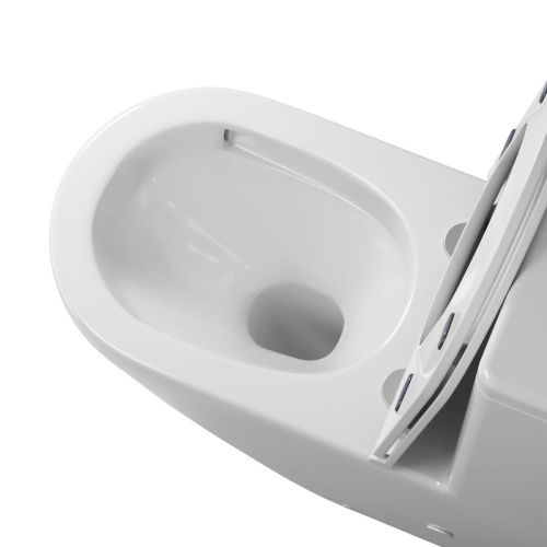 Унитаз напольный с бачком Grossman Торнадо GR-4407SQ белый с сиденьем микролифт безободковый смыв торнадо - фото 4