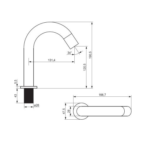 Смеситель Damixa Scandinavian Pure 360290000 на раковину хром - фото 5