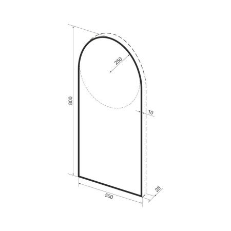 Зеркало с подсветкой Wellsee 7 Rays' Spectrum 172201700 50х80 подвесное