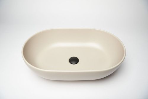 Раковина из сантехнического фарфора Galassia Dream 7308SA 60х40 накладная цвет бежевый - фото 4