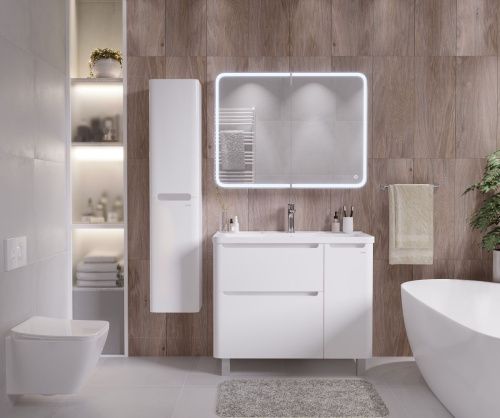 Раковина из искусственного камня Madera Адель 4627173210256 90х50 накладная цвет белый - фото 3