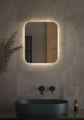 Зеркало с подсветкой Defesto OPTI DF 2801 40х50 подвесное - фото 3