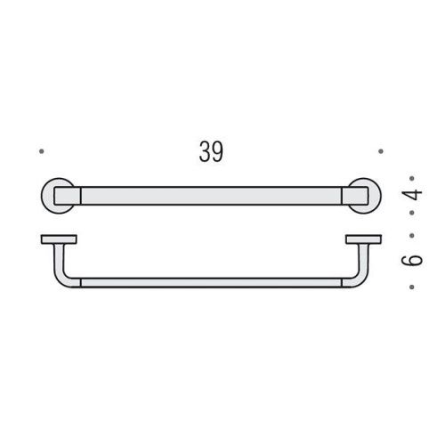 Полотенцедержатель Colombo Nordic B5209.CR - фото 2