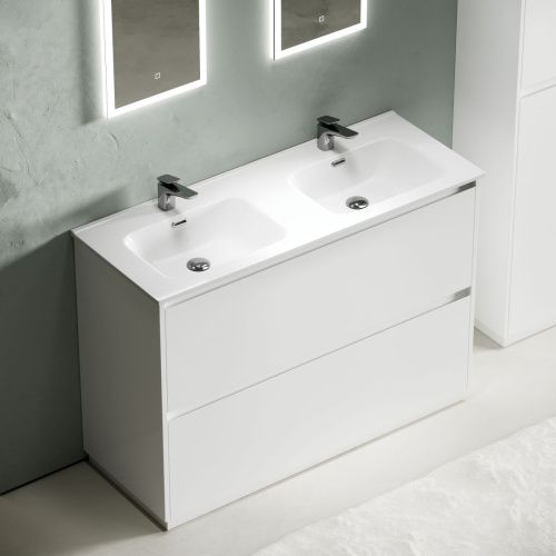 Тумба под раковину Sancos Libra Floor LB120F-2W 120х50 напольная цвет белый - фото 4