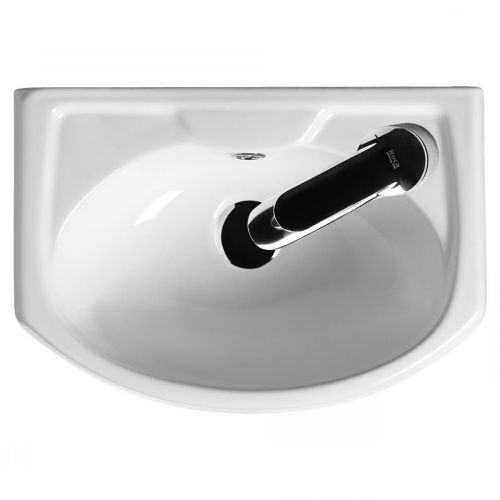 Раковина керамическая Onika Азов 1WН110254 40х30 накладная цвет белый 1 отверстие под смеситель - фото 3