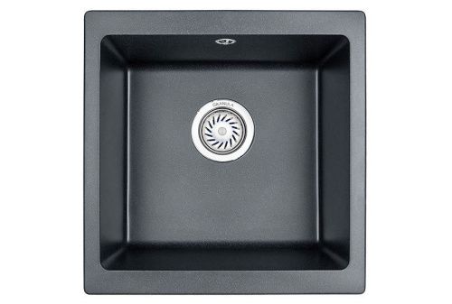 Кухонная мойка Granula 4451, ШВАРЦ 45х46 цвет черный поверхность матовая