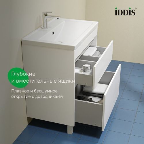 Тумба с раковиной Iddis Zodiac X ZDX70WFi95K 70х50 напольная цвет белый - фото 4