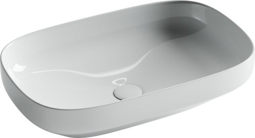 Раковина из сантехнического фарфора Ceramica Nova ELEMENT CN5030 60х40 накладная цвет белый без отверстий под смеситель - фото 2