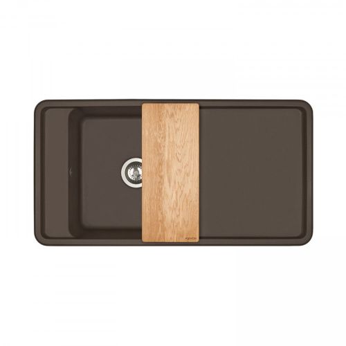 Кухонная мойка Aquaton Беллис 1A725132BS280 95х50 цвет коричневый - фото 3
