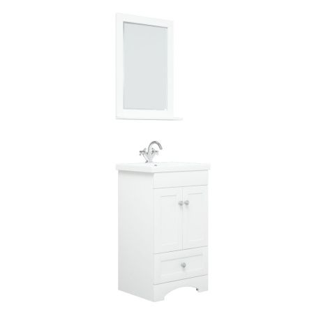 Тумба под раковину Corozo Техас SD-00000994 50х40 напольная цвет белый